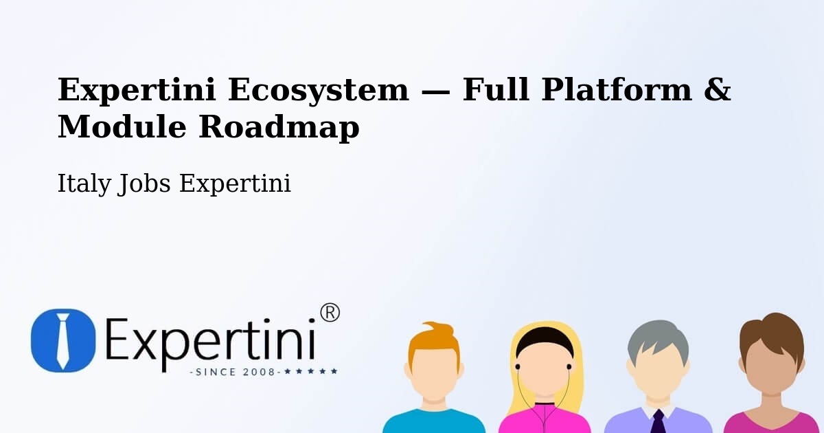 Expertini Ecosystem — Full Platform & Module Roadmap – Noceto