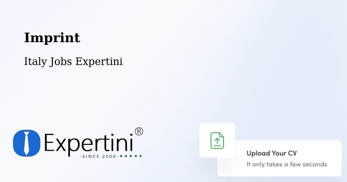 Imprint – Noceto - Italy Jobs Expertini