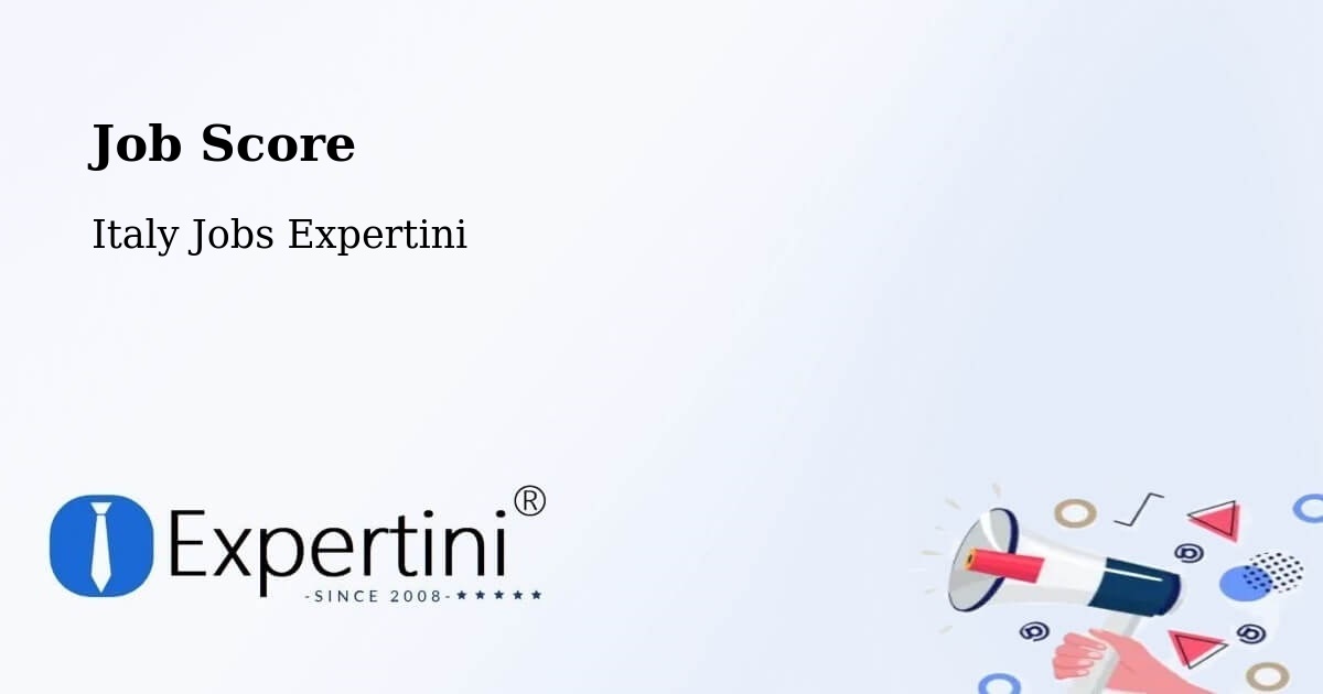 Job Score & Job Description Score Tool – Noceto - Italy Jobs Expertini