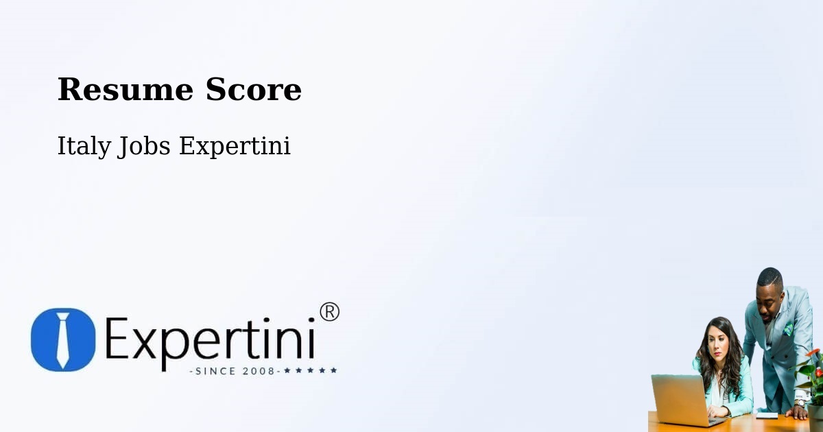 Resume Score & Job Description Match Tool – Noceto - Italy Jobs Expertini